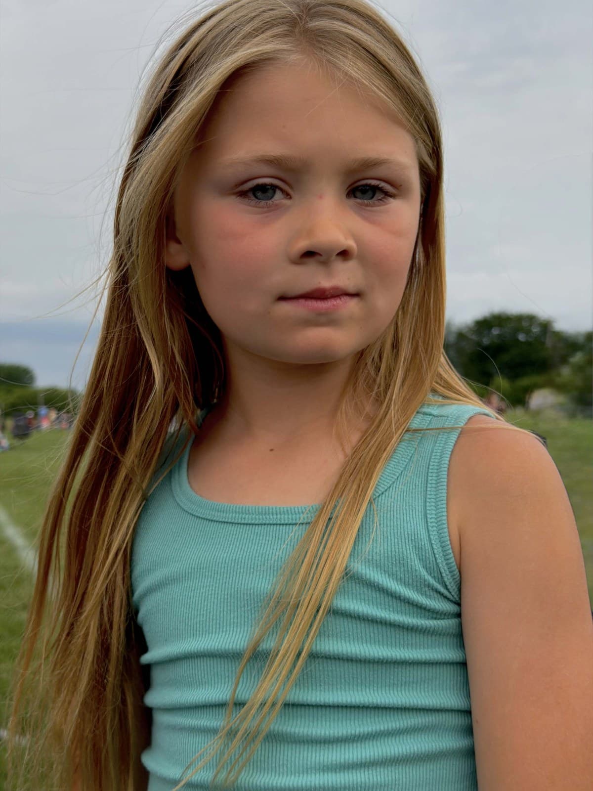 Sloane at the field
